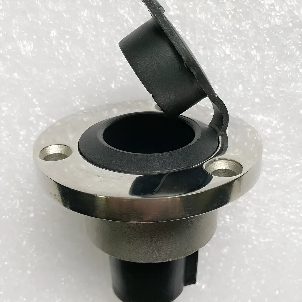 Yacht anchor light ring socket with stainless steel pole and ABS housing including wiring connections