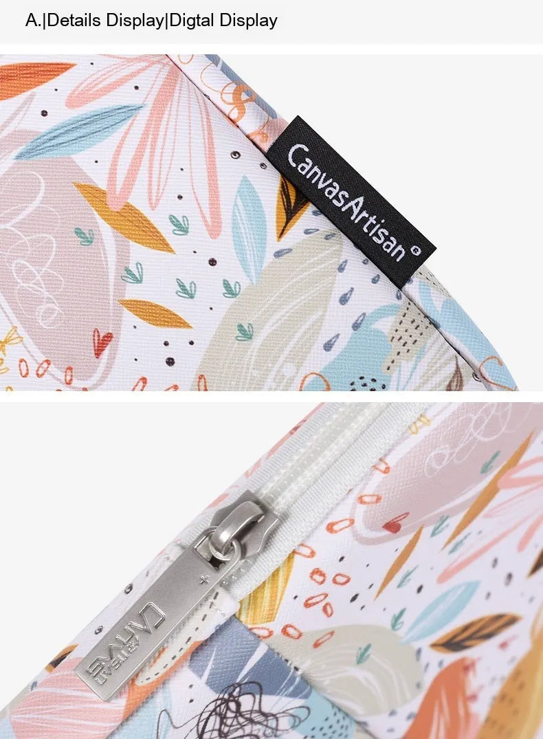 White waterproof PU leather laptop inner bag for 14 inch computers with anti-seismic padding