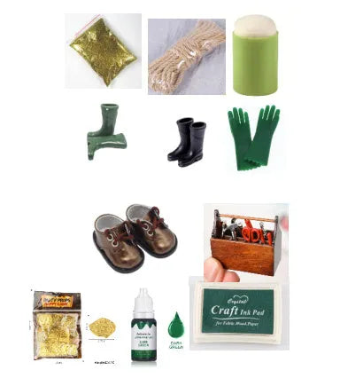 Set of 24 small bottles of pigment for handmade soap and natural food colouring with accessories.