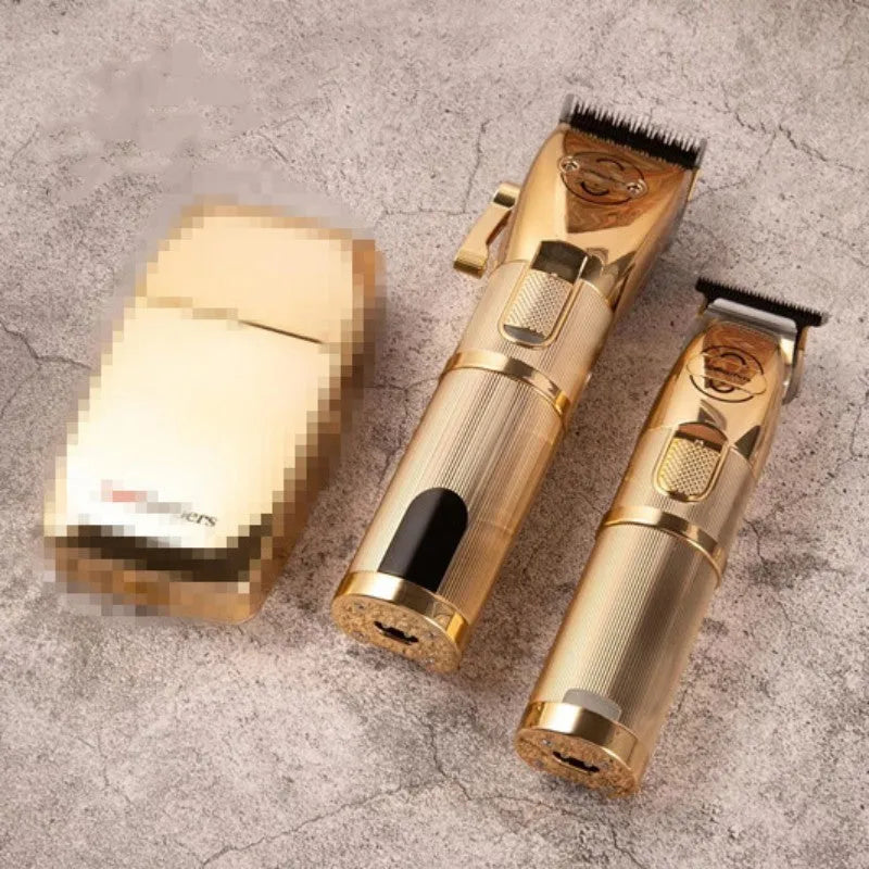 Gold cordless hair clipper Model 2880 with dual power options