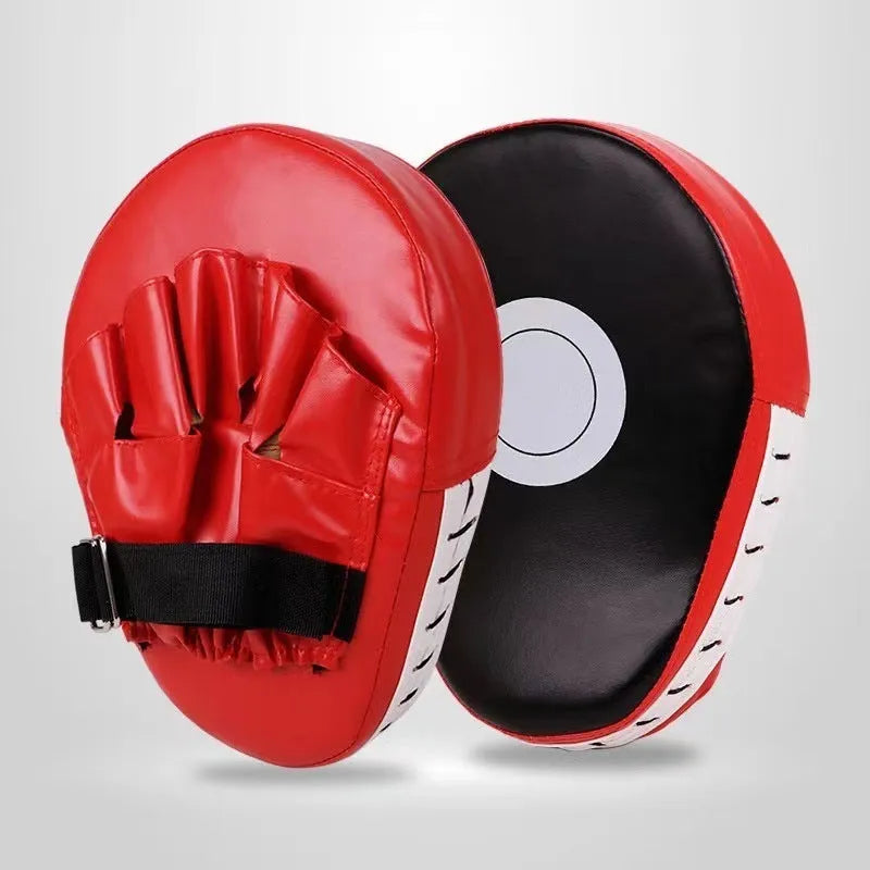 PU boxing target punch mitts for Sanda and Muay Thai training in multiple colour combinations