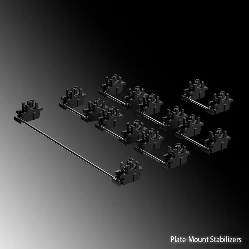 Keyboard stabiliser bars mechanical keyboard accessories in black and milky white colours