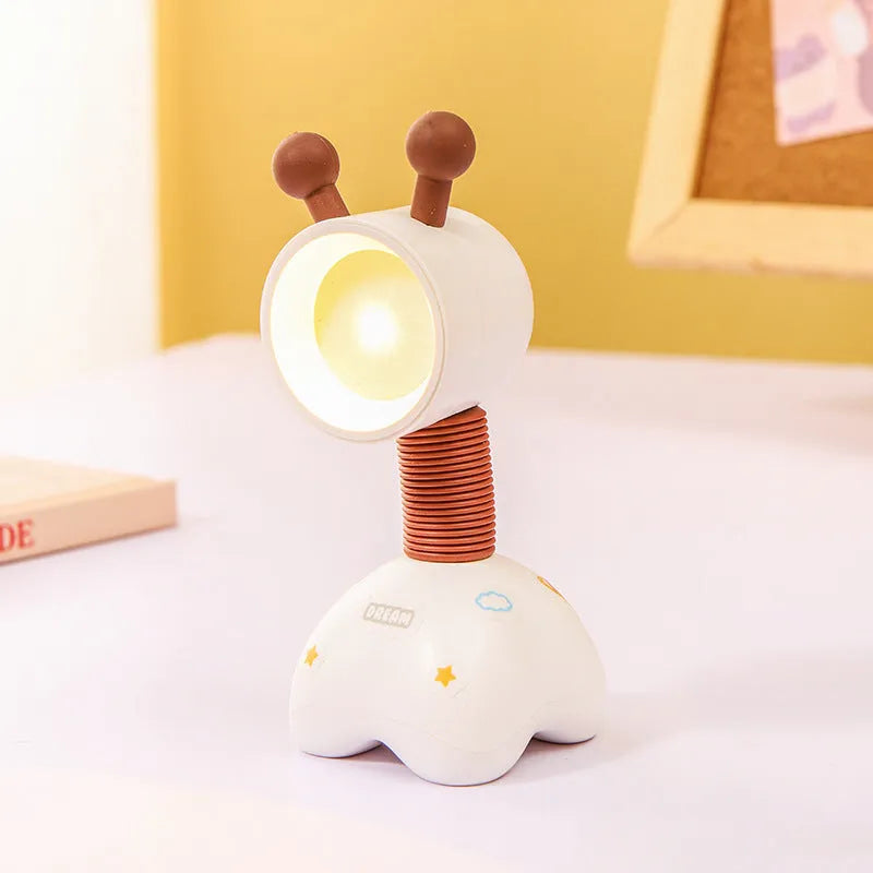 DIY magnetic cartoon night lamp with adjustable base and battery power