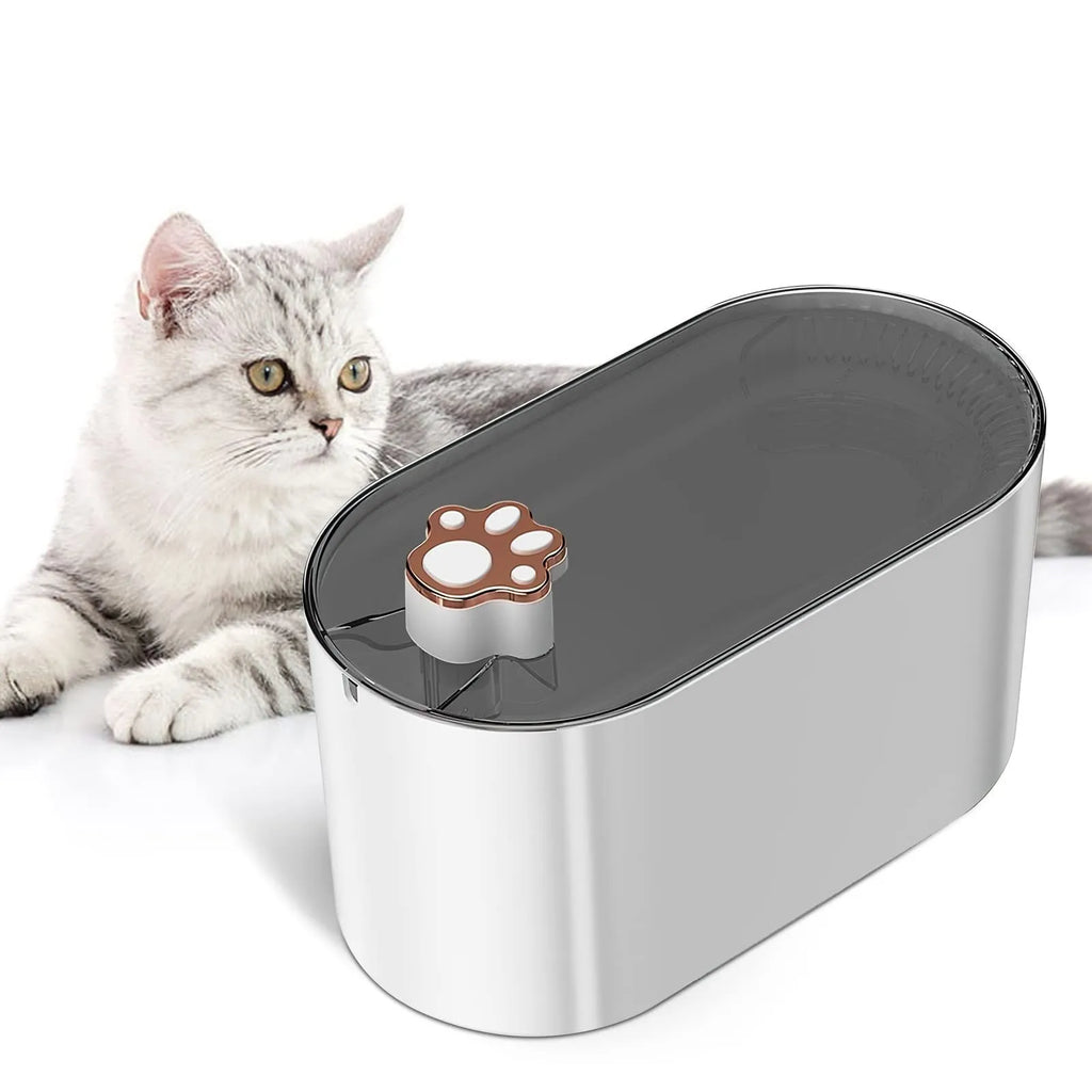 Berlin blue automatic pet water fountain with triple filtration system and 3L capacity