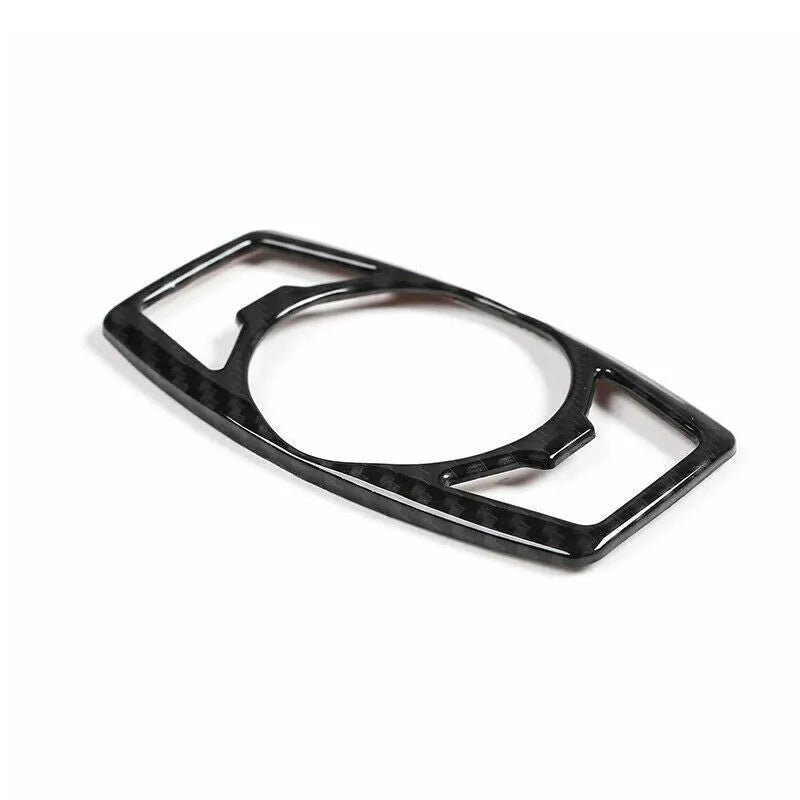 Carbon fibre decorative patch for Ford F150 Raptor headlight control housing on dashboard