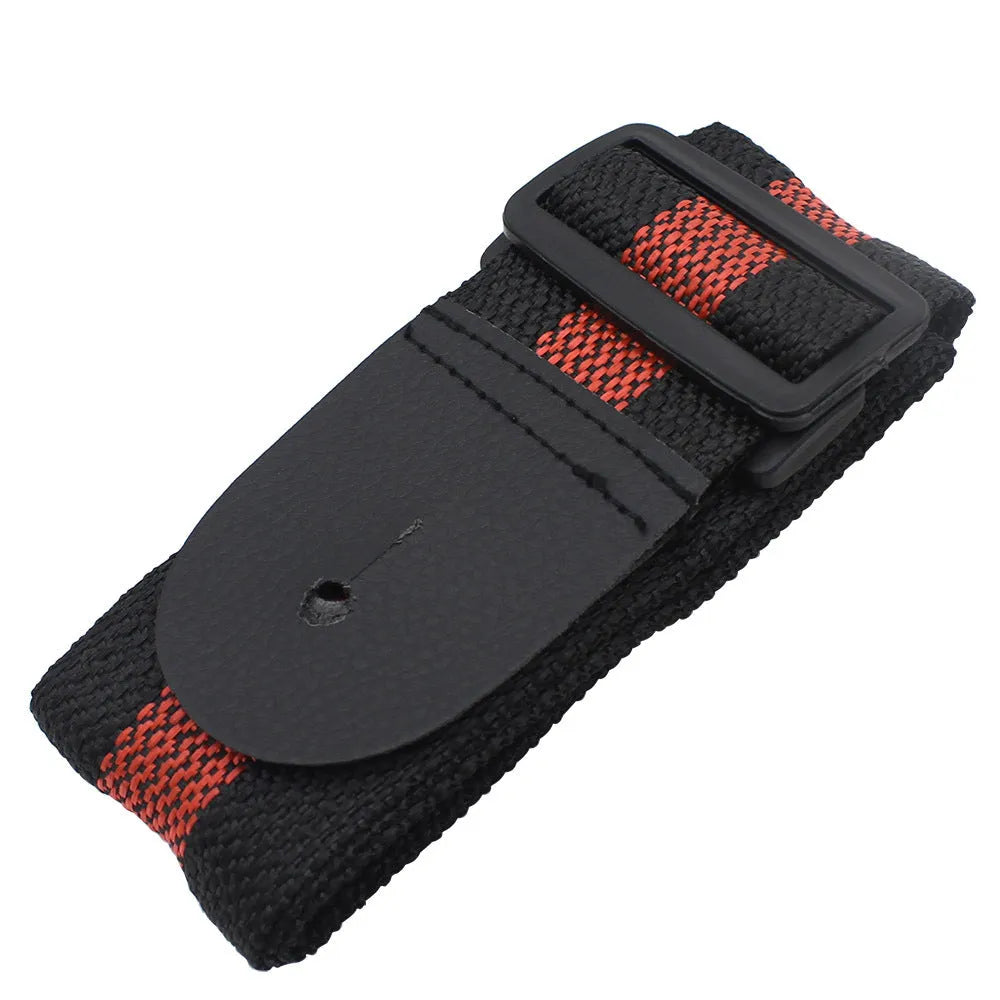 Woven crossbody guitar strap for electric, bass, folk guitar, and ukulele in multiple colours.