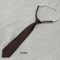 Men's navy blue cotton bow tie with arrow style design and solid colour