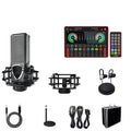 G4 professional audio sound card mixer with colour LCD screen, multiple knobs, and a microphone on a black background.