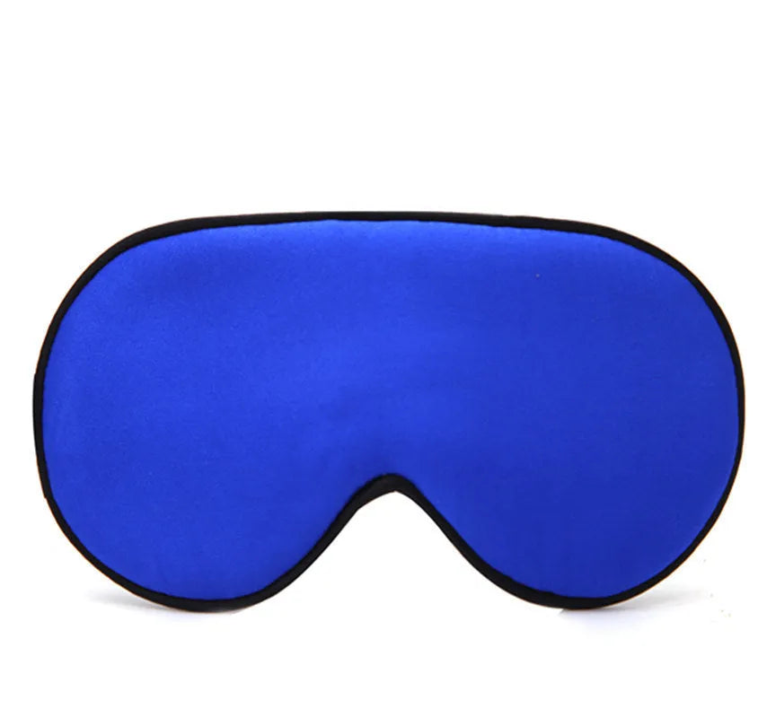 Double-sided mulberry silk eye mask with embroidered design in multiple colour options