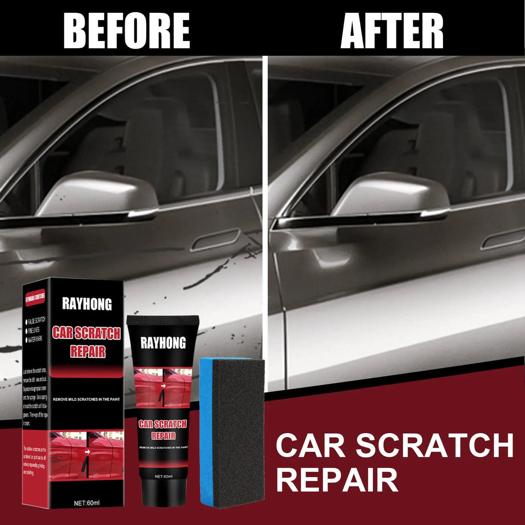 60ml car scratch repair wax bottle with applicator for paint surface maintenance