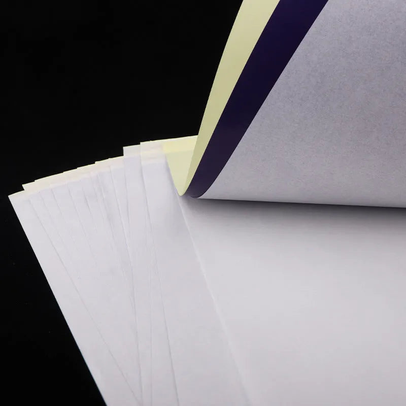 A4 tattoo transfer paper with hand drawing lines and transfer gel for stencil creation