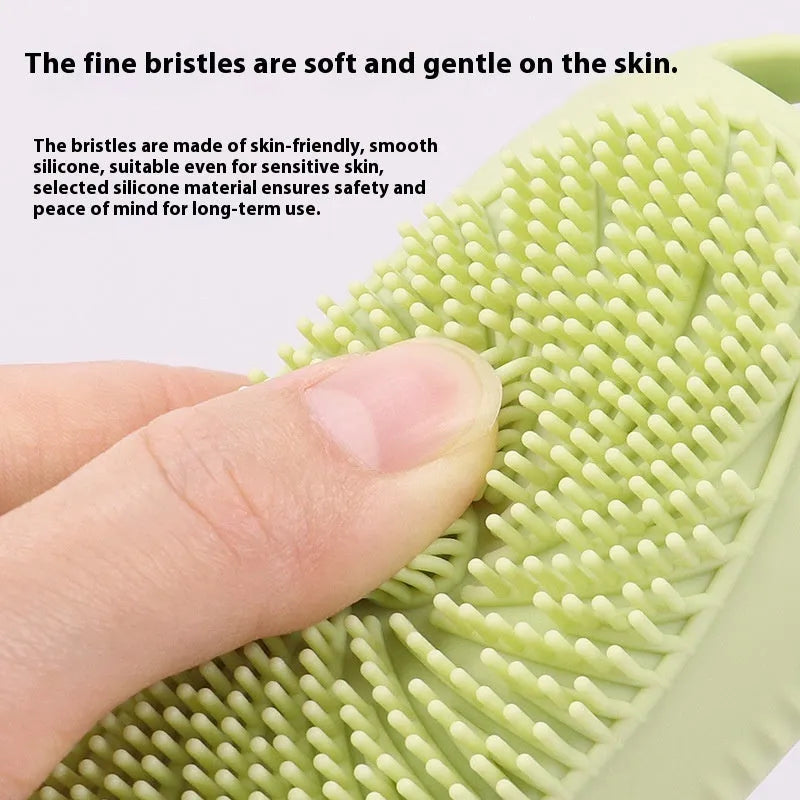 Silicone bath brush storage bottle in various colours with 100ml capacity for bathroom organisation