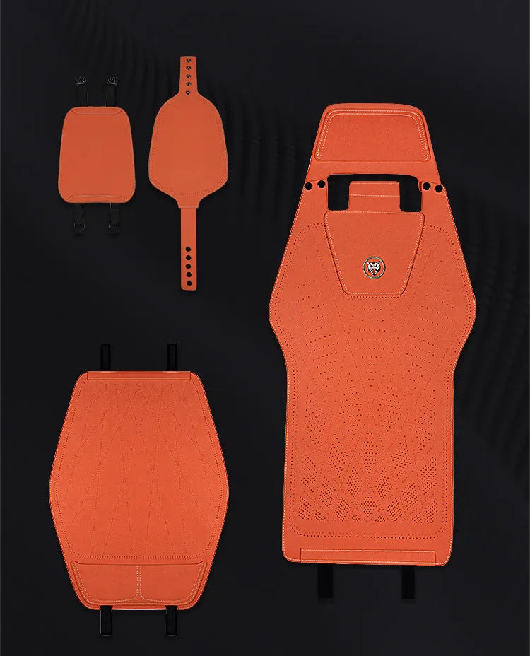 Tailored ultra thin leather car seat cover with gradient hole design in multiple colour options