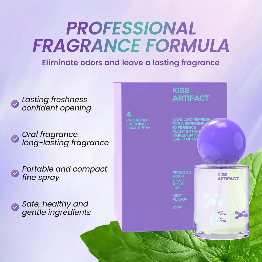 20ml portable oral spray bottle with probiotics formula for oral hydration