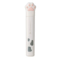 Set of four mini folding scissors with cat paw design in black, blue, pink, and white colours.