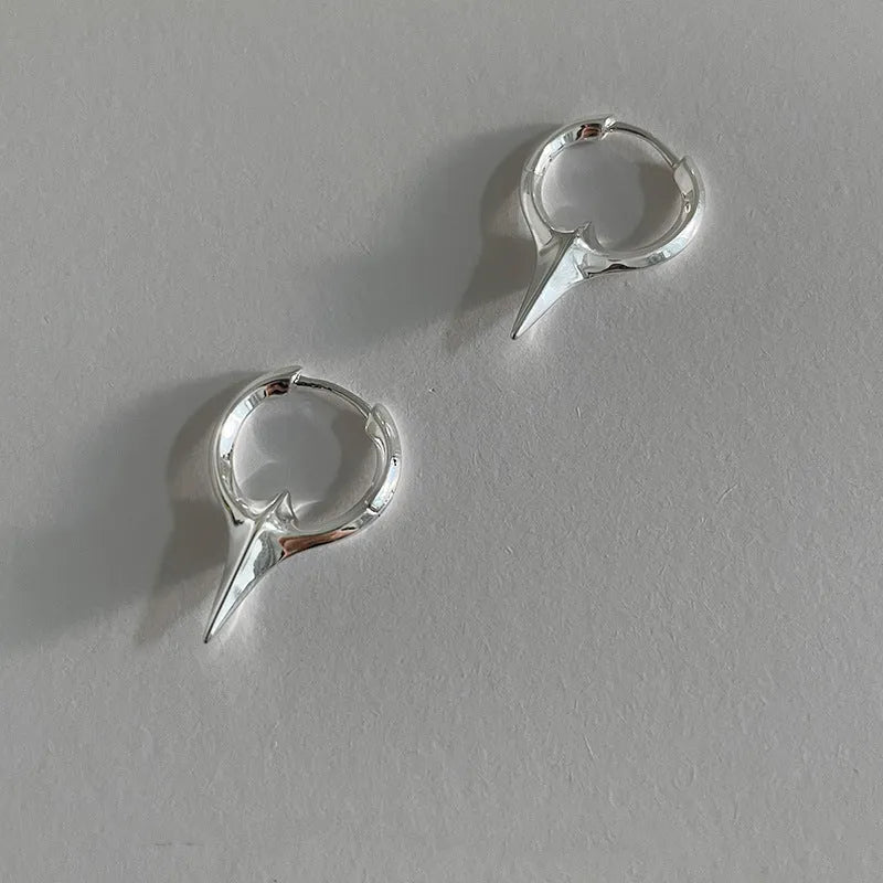 Copper clip-on star geometric earrings with electroplated finish for women's non-pierced jewellery