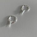 Copper clip-on star geometric earrings with electroplated finish for women's non-pierced jewellery