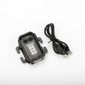 Portable tactical warning flashlight with USB charging cable for outdoor and emergency lighting applications