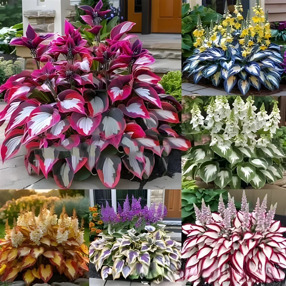 Pack of coloured leaves jade barrettes potted flower seeds with OPP packaging showing 50 seeds