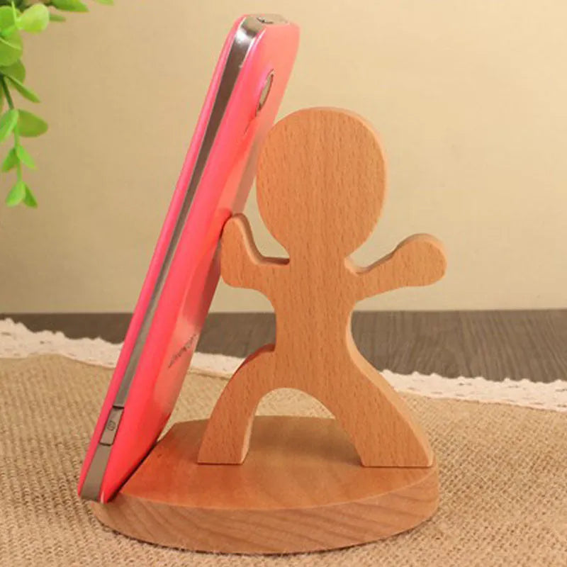 Resin animal-themed mobile phone holder with lazy bracket design for desk organisation