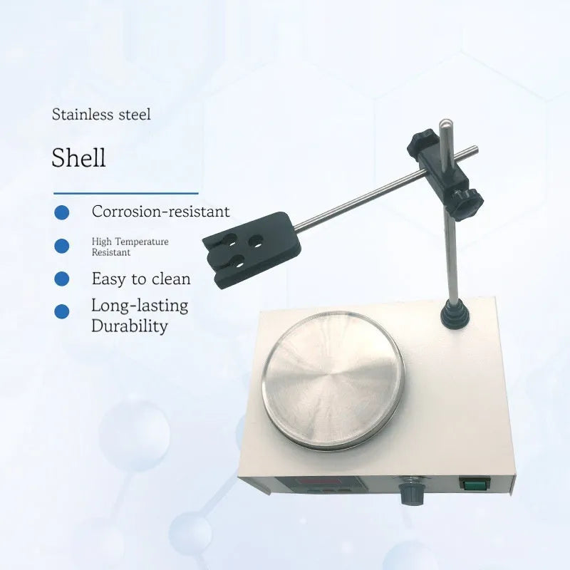 Digital display constant temperature heating magnetic stirrer laboratory analyzer XLD-85-2, 230x155x130mm, 12V, with AU/EU/UK/US plug options
