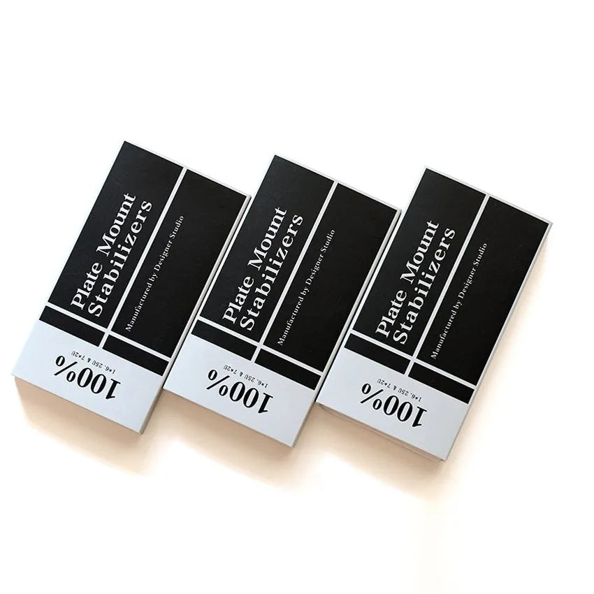 Keyboard stabiliser bars mechanical keyboard accessories in black and milky white colours