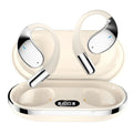 Sports Bluetooth earphones with hanging ear design in black or beige colour options