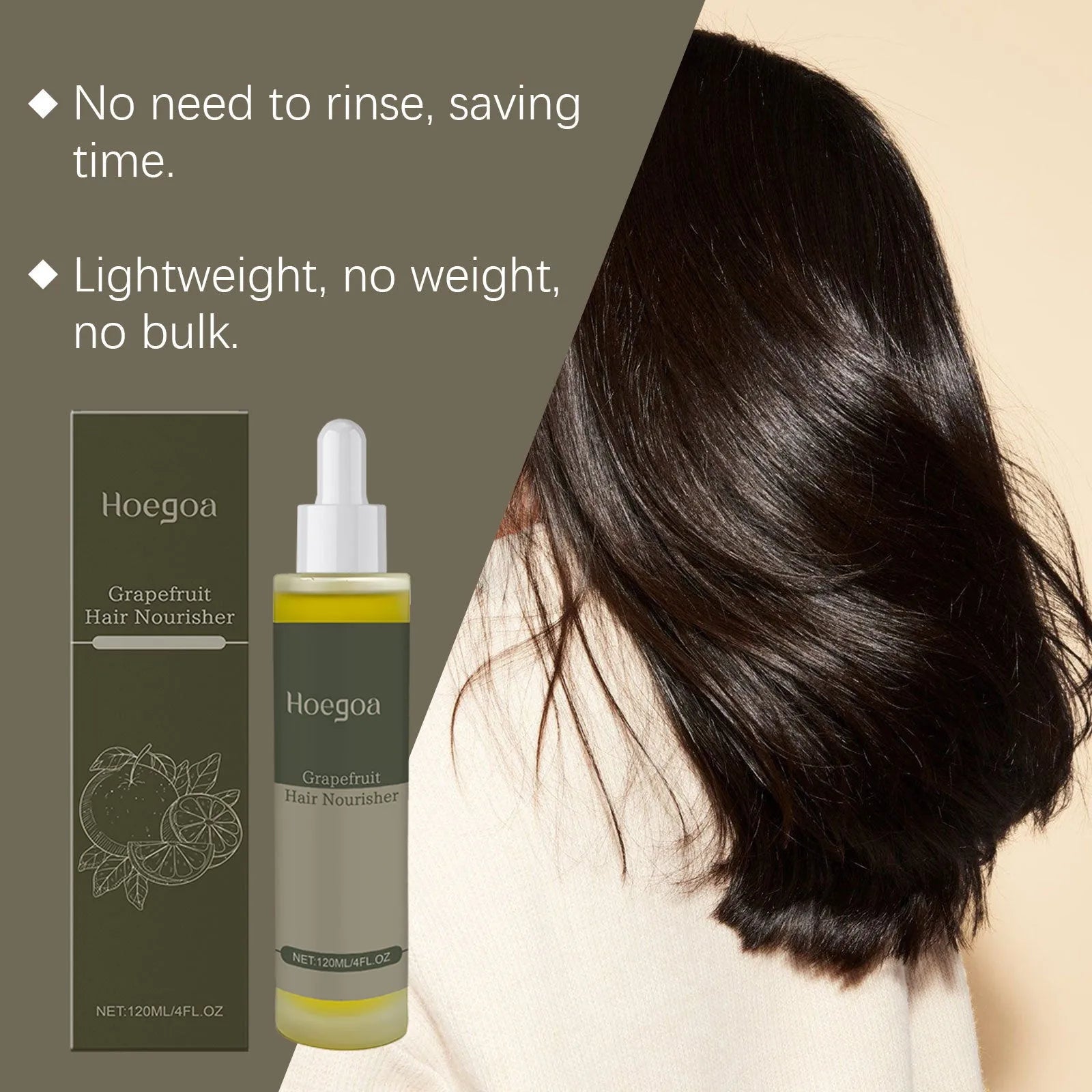 120ml bottle of Grapefruit Hair Conditioner with ginger and rosemary oils.