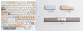 Sea Salt Cat PBT sublimation keycap set for mechanical keyboards showing 26mm profile and March Past supplements