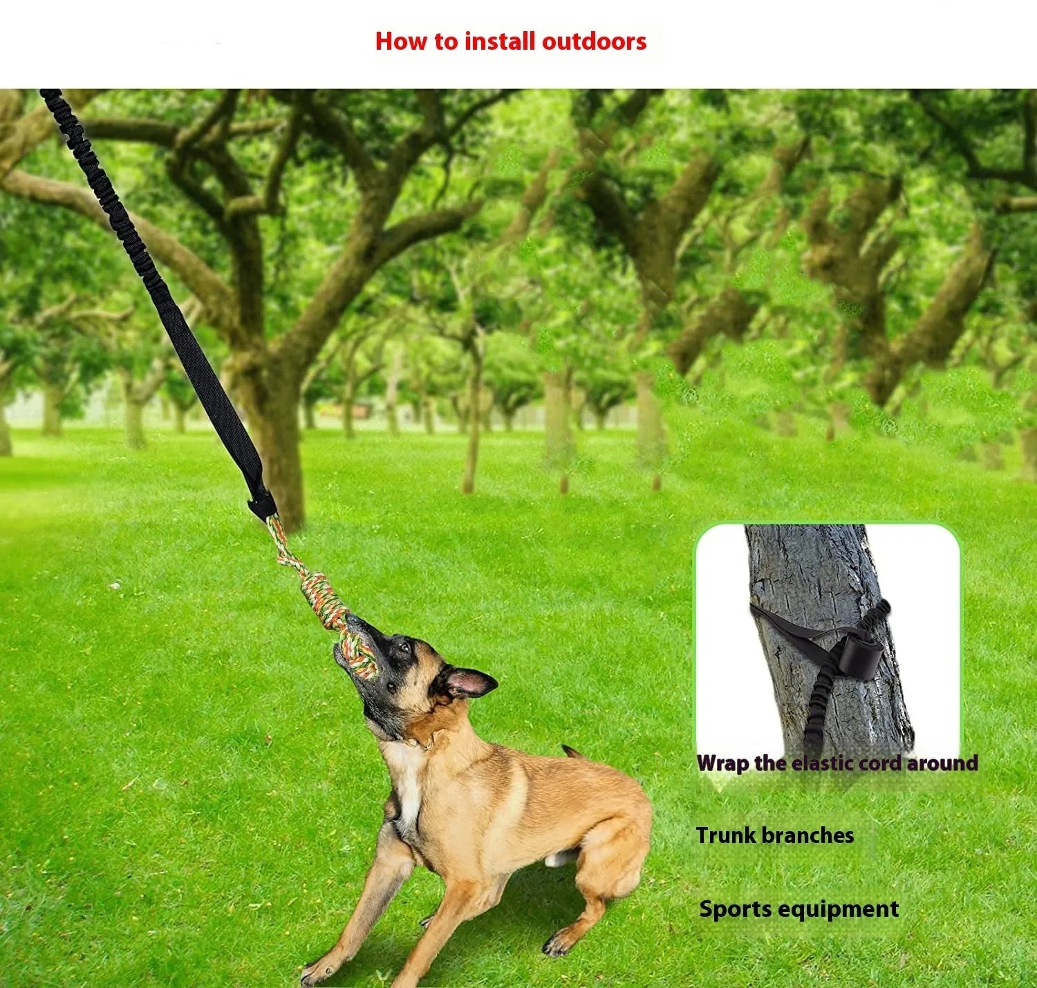 A durable cotton thread dog tug-of-war rope toy for chewing, shown in black, grey, and red colour options.