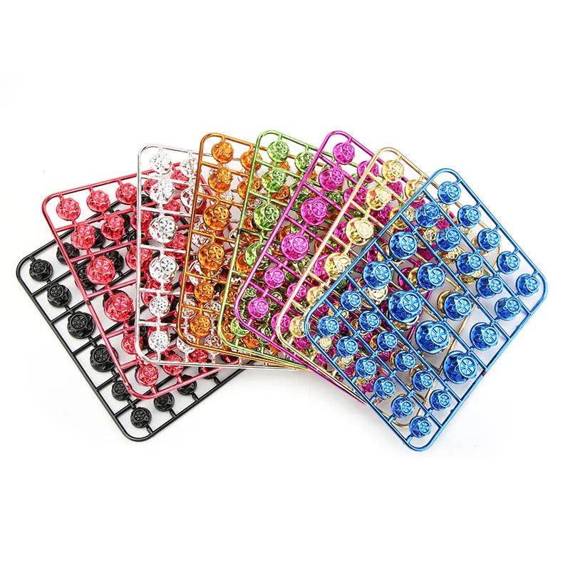 30-piece set of coloured ABS plastic screw caps for motorcycle engine modification covering