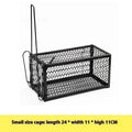 Indoor automatic mouse cage trap in metal and plastic construction with small medium large size options