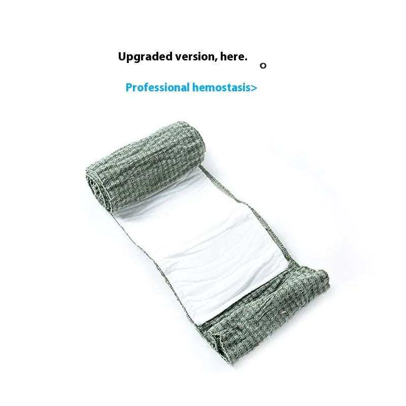 Simple portable outdoor hemostatic bandage and tactical gauze tape set shown with 4-inch and 6-inch size options.