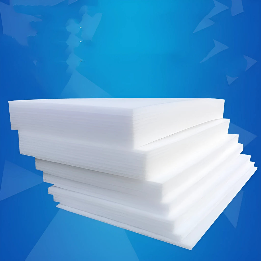 White high-density EPE pearl cotton foam board measuring 2 metres by 1 metre.