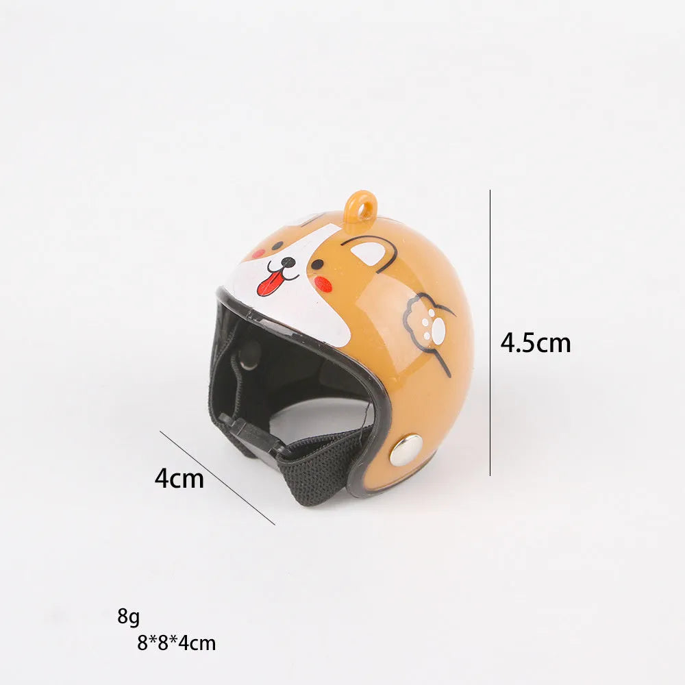 Adjustable chicken safety helmet with sponge lining for small poultry and birds