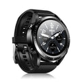 Black smart watch with blood pressure and oxygen monitoring on 1.28 inch screen