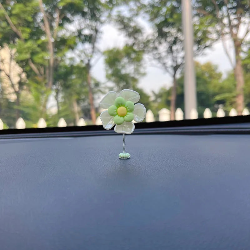 Plastic car interior swing decoration ornament in multiple colour options