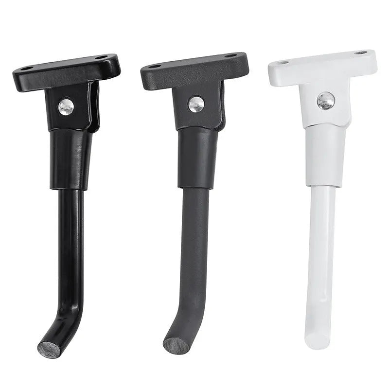 Aluminium alloy electric scooter foot brace replacement kit in black, white, and grey colours with screws and hex wrench