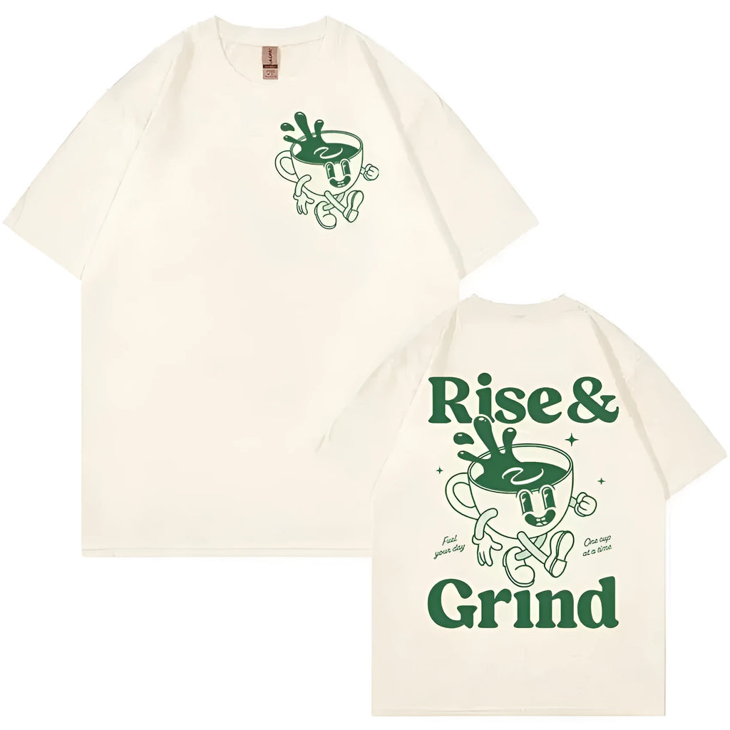 Men's loose fit linen t-shirt on a hanger, shown in a light colour, with short sleeves and a casual crew neck.
