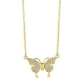Women's titanium steel clavicle chain necklace with magnetic butterfly clasp in twisted chain style