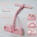 TPR waist slimming exercise pedal with blue puller rope for assisted sit-ups and arm workouts.