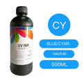 500ml bottle of Epson UV printer ink for XP600 TX800 flatbed printing applications