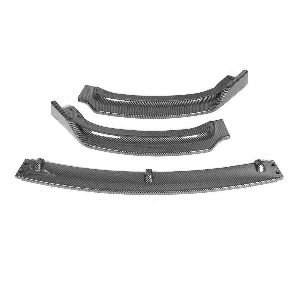 BMW 3 Series F30 F35 front bumper lip spoiler in black polypropylene
