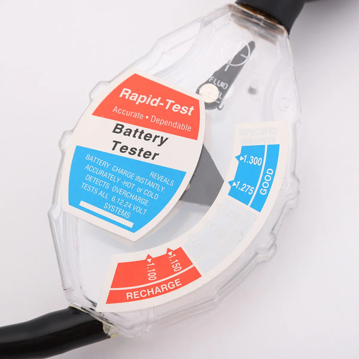 Suction electrolyte hydrometer for lead acid battery specific gravity testing with ABS construction
