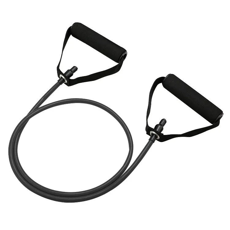 Adjustable chest expander with tension ropes in five colour options representing different resistance levels