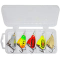 R composite rotating sequins copper bell metal fishing lure in multiple colour options