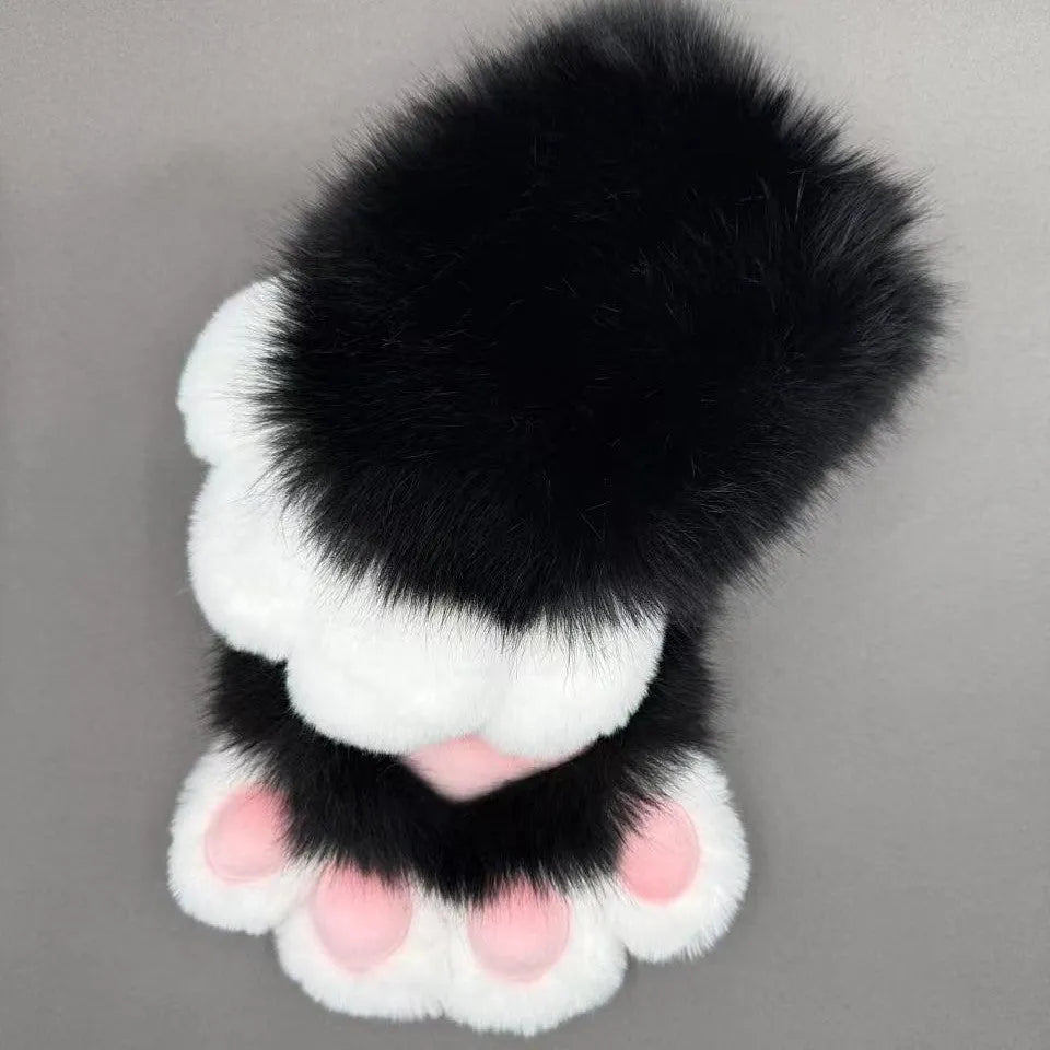 Colourful animal claw cosplay gloves in multiple colour combinations with nylon construction