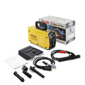 MMA-200MIN household DC welding machine with welding tongs, grounding clamp, face shield and brush hanger