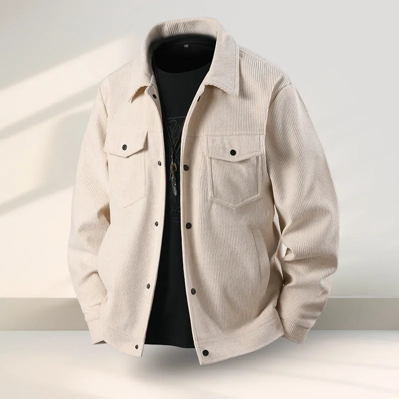 Men's slim fit casual coat in Lycra fabric available in black, coffee, green, and white colours
