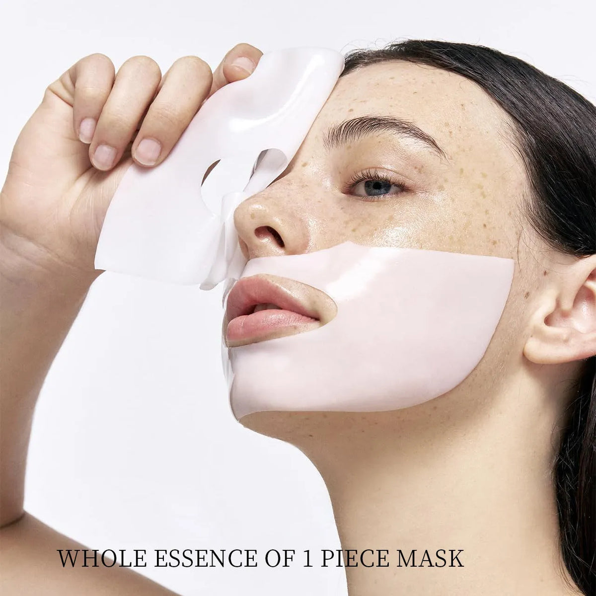 Box containing four collagen layered patch sheet masks for facial skincare.